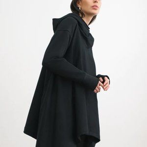 Marcella Black Rivington Sweatshirt Hoodie Tunic Size S